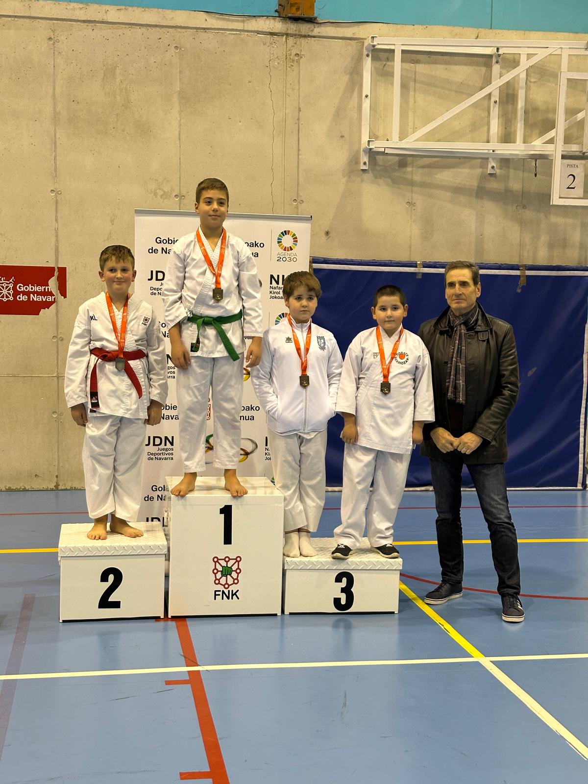 Resultados Campeonato Navarro Alevín y JDN Kumite Infantil y Juvenil